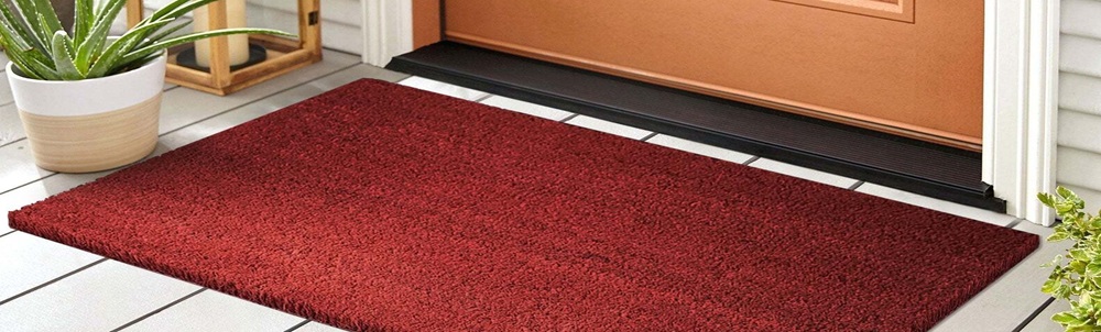 Kokos - Velours - Matten - rot